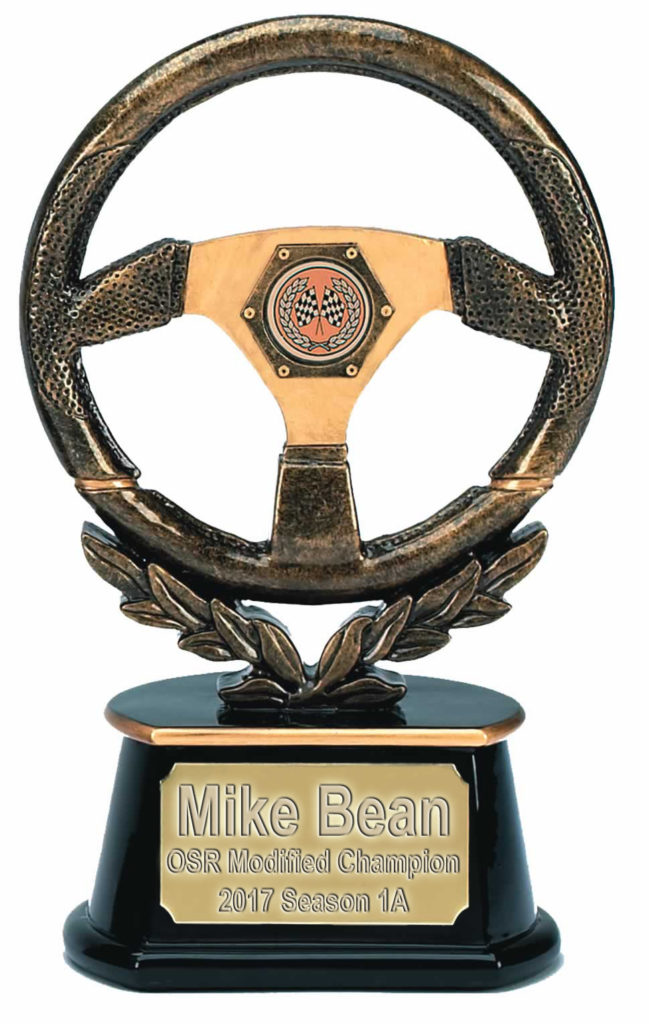 Mike Bean - OSR Modified Champion, 2017 Season 1A