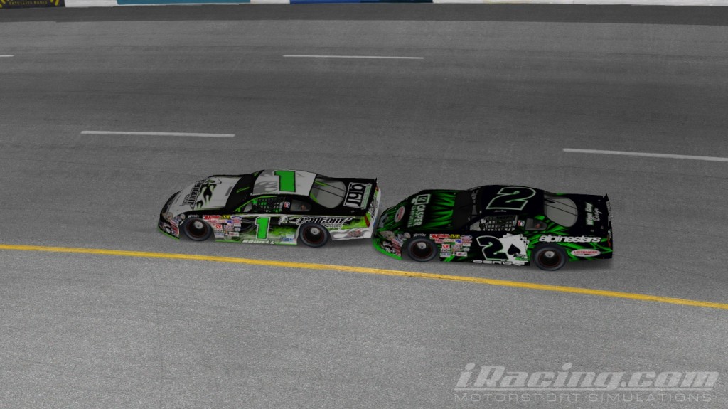 Scott Howell #1 and Kevin Berg #2, iRacing Late Models