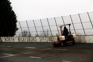 Dale Earnhardt Jr. making laps at North Wilkesboro.