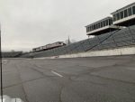 Pile of debris at North Wilkesboro Speedway