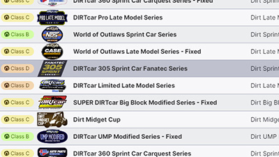 iRacing Time Trial Series Selection Dirt 305 Sprint Car