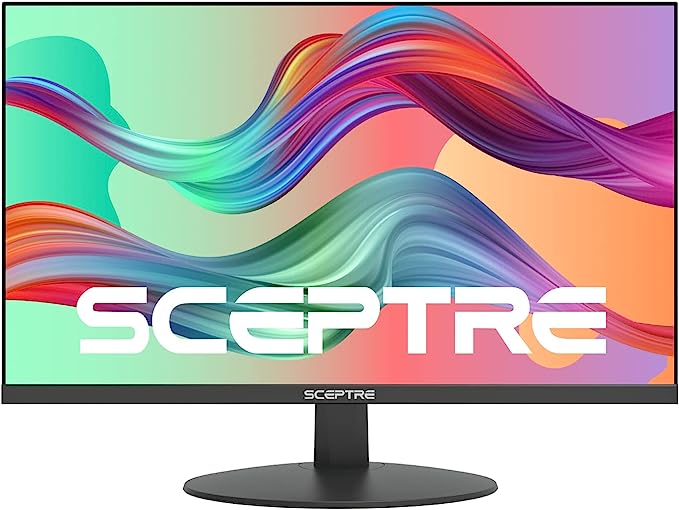 Sceptre IPS 27" LED Gaming Monitor 1920 x 1080p 75Hz 99% sRGB 320 Lux HDMI x2 VGA Build-in Speakers, FPS-RTS Machine Black