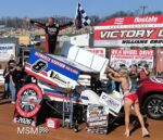 Lance Dewease in Victory Circle at Williams Grove Speedway